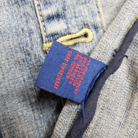 NWOT Vintage YUKA JEANS Embroidered Floral Denim Jacket Women's S/M Blue Beads - Picture 13 of 14